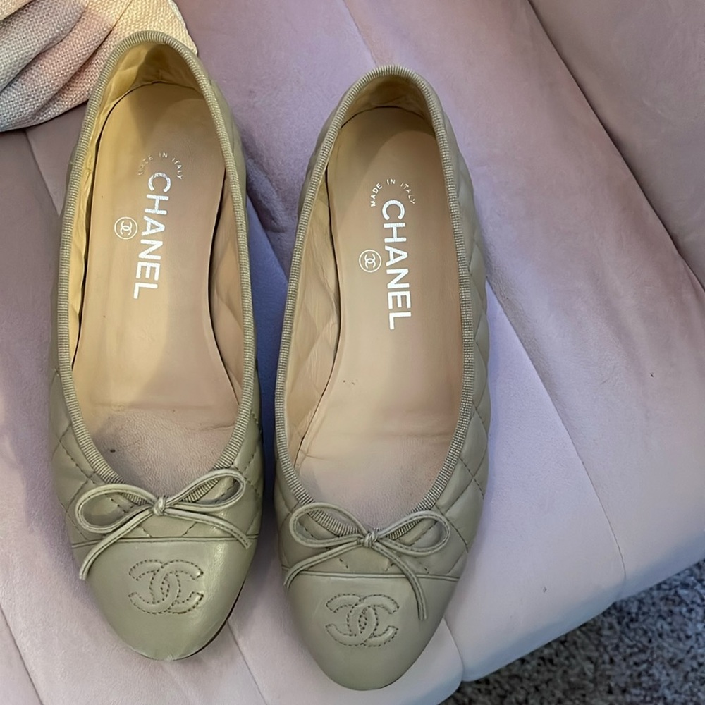 Chanel ballerina flats size 37 AUTHENTIC